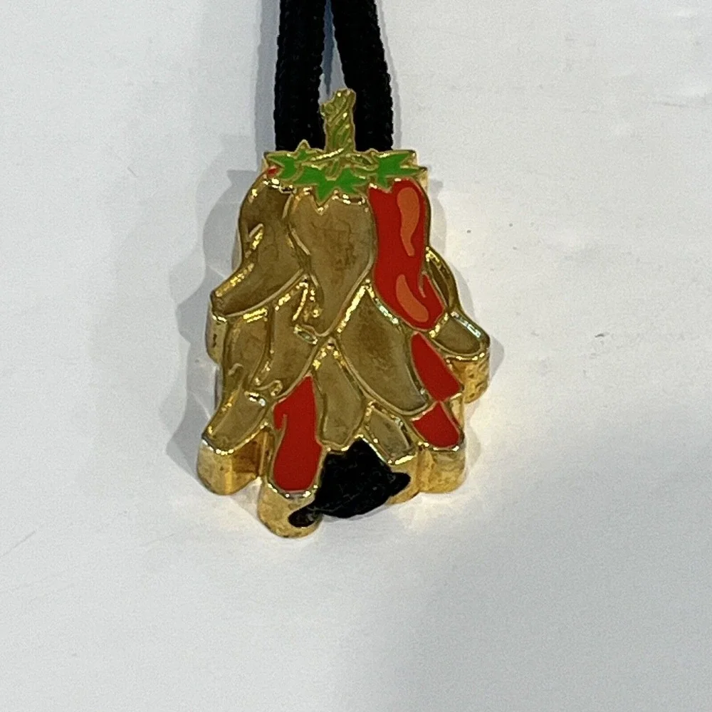 Red & Gold Chili‎ Peppers New Mexico Metal Keychain Key Fob 4